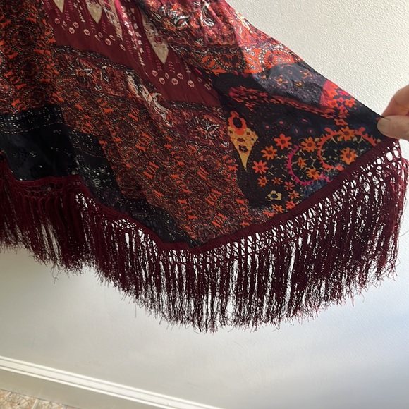 Free People Sweet Dreams Scarf Maxi Skirt NWT Size 2 - Picture 10 of 15